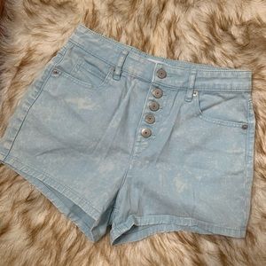 BCBG High Waisted Light Blue Shorts
